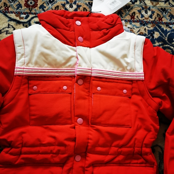 The Marc Jacobs big girl Colour-Block sleeves removablePadded Jacket - Picture 11 of 17